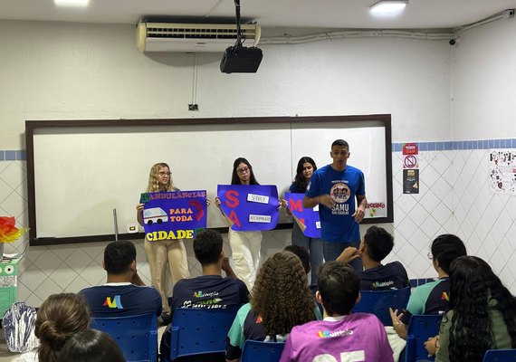 Projeto leva primeiros socorros e cidadania a estudantes do ensino médio em Maceió