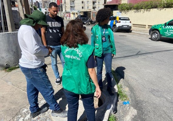 Operação identifica ligação irregular de esgoto da BRK na Jatiúca