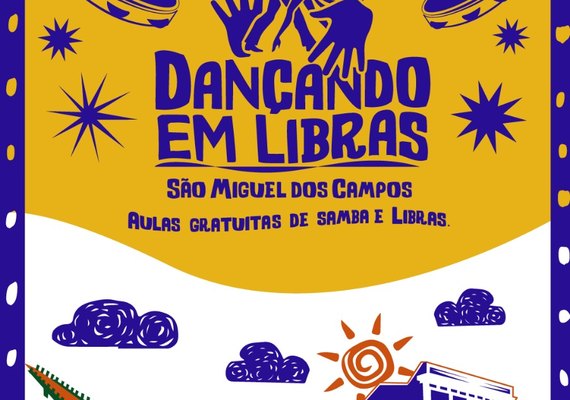 Projeto 'Dançando em Libras' inicia módulo de samba em São Miguel dos Campos com inscrições abertas