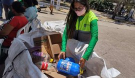 Recicla Maceió recolhe mais de 500 kg de materiais recicláveis no Benedito Bentes