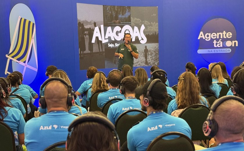 Setur promove Destino Alagoas para 400 agentes de viagens no Azul Tá On, em Fortaleza