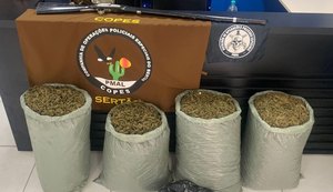 PM/AL retira mais de 62 quilos de drogas e 37 armas de fogo das ruas