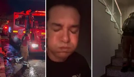 Casa de Regis Danese pega fogo e cantor gospel se desespera