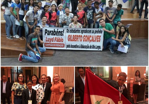 Educação de  Rio Largo/AL comemora conquista de alunos alcançadas em SP e AL
