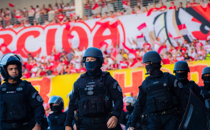PM de Alagoas mobiliza 124 policiais para CRB x Fortaleza