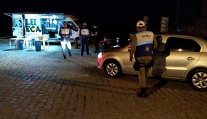 Três condutores são presos por embriaguez ao volante durante Operação da Lei Seca