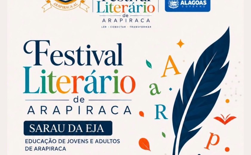 Arapiraca sedia festival literário com encontro de gerações e celebração da cultura alagoana