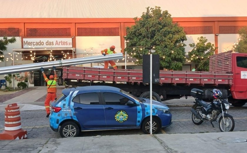 Guarda Civil de Maceió recupera mais tapumes furtados da obra da Praça Sinimbu