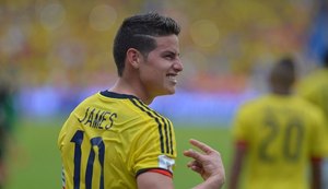 Colômbia vence Bolívia com gol de James Rodríguez