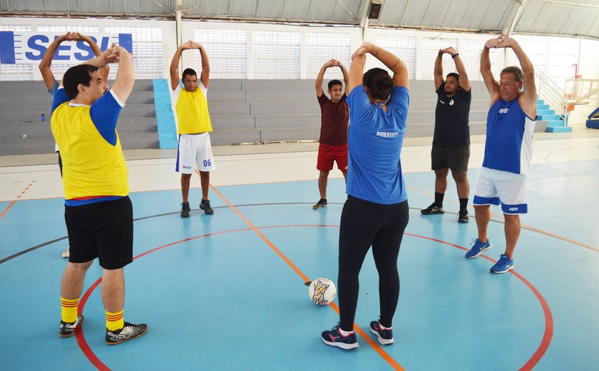 No caminho certo: futebol de cegos do Sesi conta com equipe motivada