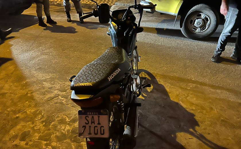 Moto é recuperada durante operação conjunta em bairros de Maceió