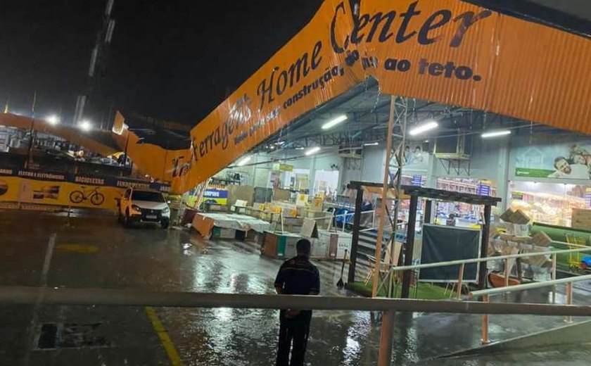 Temporal causa estragos em Santana do Ipanema