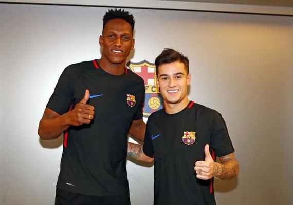 Barcelona relaciona Philippe Coutinho e Yerry Mina para jogo com Espanyol nesta 5ª