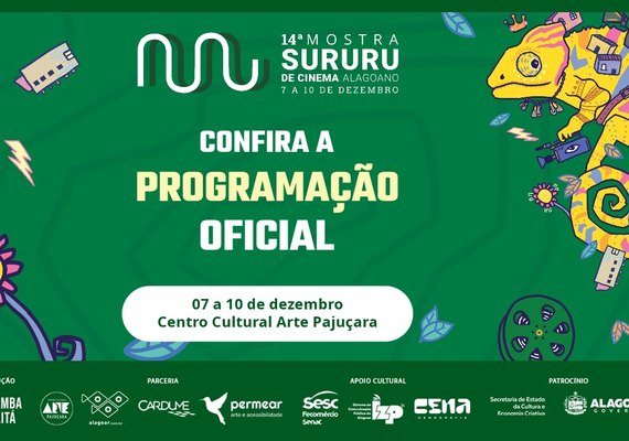 De 07 a 10 de dezembro: Veja a programação da 14ª Mostra Sururu de Cinema Alagoano