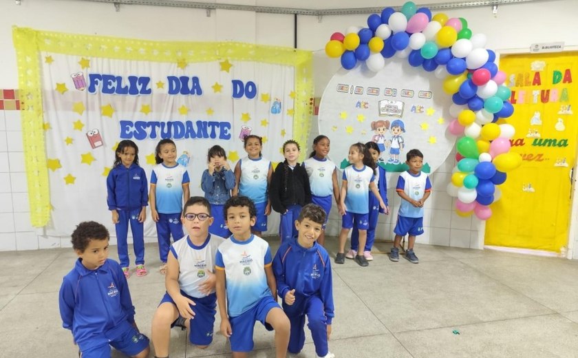 Educação de Maceió celebra Dia do Estudante com atividades especiais nas unidades de ensino municipais
