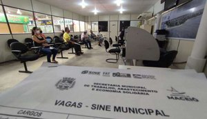 Sine Maceió oferta mais de 60 vagas de emprego nesta segunda-feira (10)