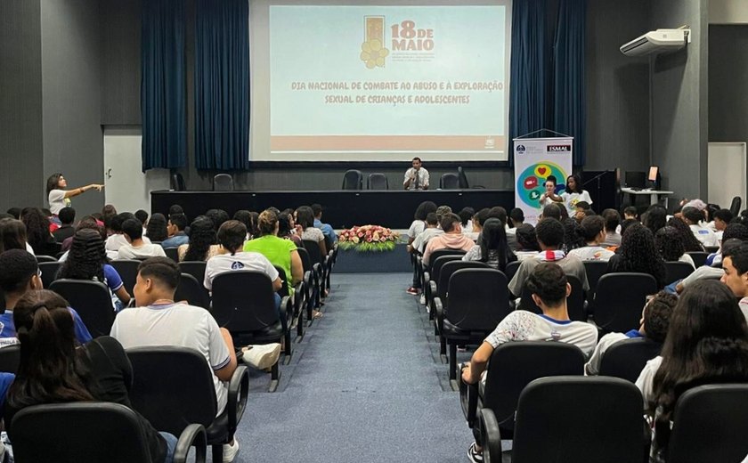 TJ/AL dialoga com 300 jovens sobre combate à violência sexual contra crianças e adolescentes