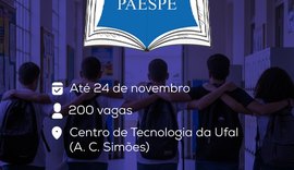 Ufal oferta 200 vagas no Paespe para estudantes do ensino médio