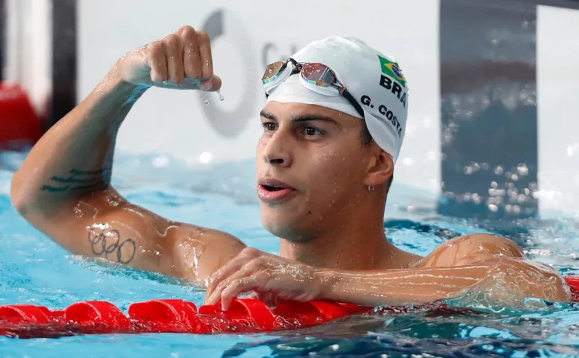 Guilherme Costa vence nos 1.500m livre e leva o seu 4º ouro em Santiago