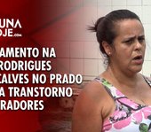 Os transtornos do alagamento na rua Rodrigues Gonçalves