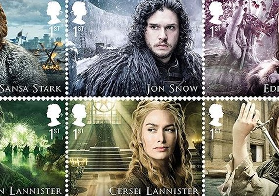 'Game of Thrones' ganha coleção de selos do correio britânico