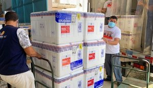 Alagoas recebe nesta sexta-feira mais 81.550 doses de vacinas contra a Covid-19