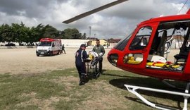 Samu Aeromédico resgata vítima de arma branca em Atalaia