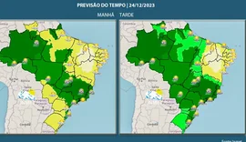 Noite de Natal pode ser chuvosa na maior parte do país