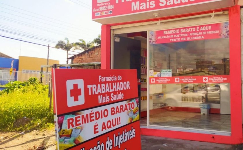 Farmácia do Trabalhador Mais Saúde é inaugurada na parte alta de Maceió