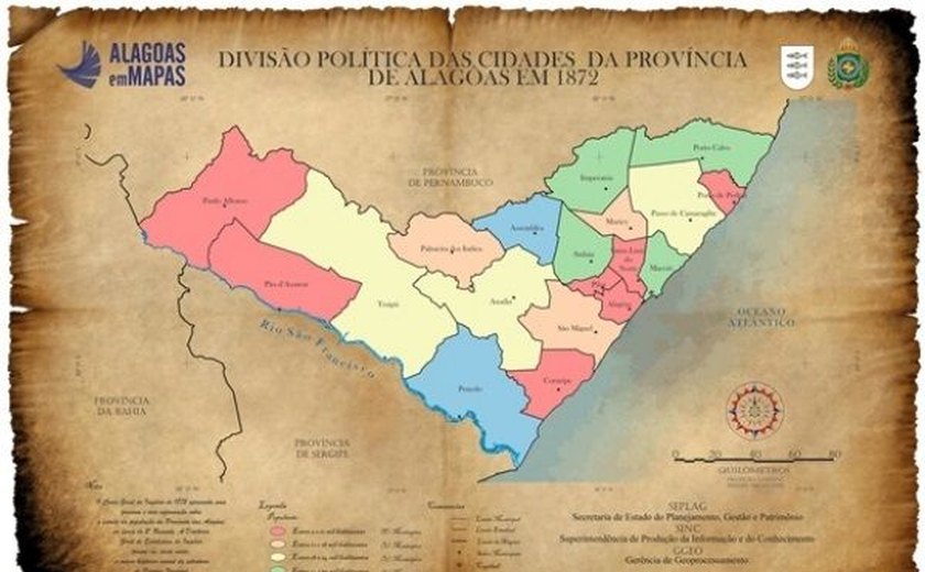 Portal do Bicentenário disponibiliza acesso a mais de 320 mapas de Alagoas