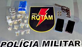 PM contabiliza 17 armas de fogo e mais de cinco quilos de drogas apreendidos