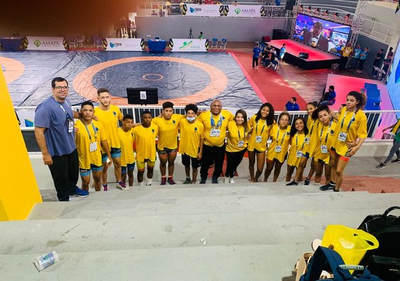 Delegação alagoana de wrestling conquista 7 medalhas na seletiva nacional do Gymnasiade 2022