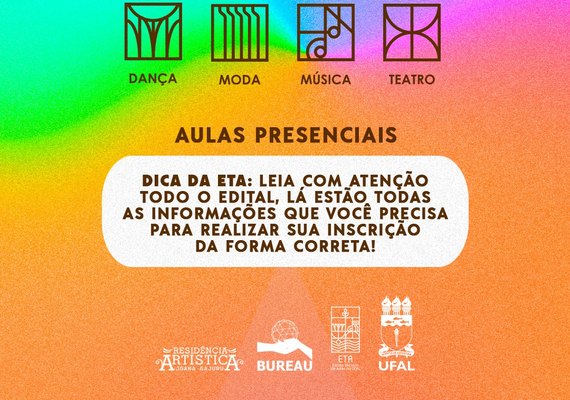 Escola Técnica de Artes da Ufal abre 141 vagas para cursos presenciais profissionalizantes
