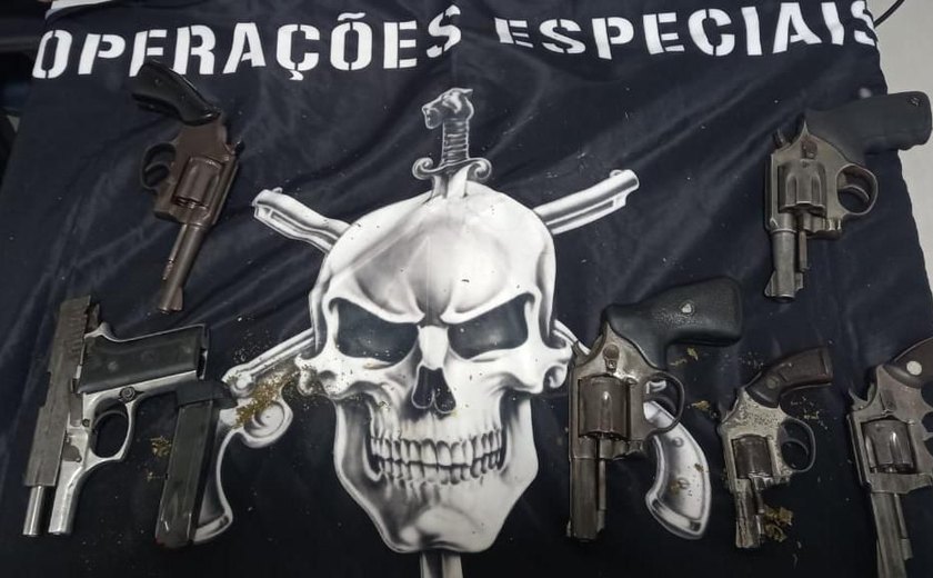 PM registra apreensões de 35 armas e mais de 40 quilos de drogas durante a primeira semana de julho