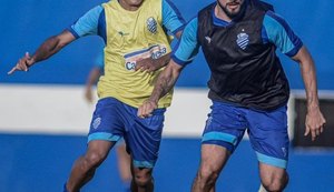 CSA prossegue treinos para jogo contra o Sampaio
