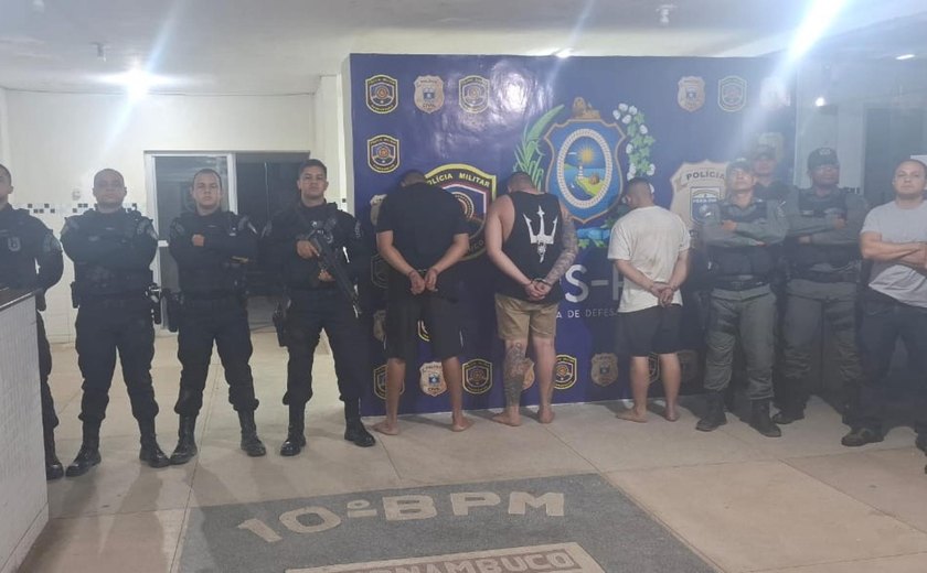 Suspeitos de homicídio em Palmeira dos Índios são presos em Ribeirão, Pernambuco