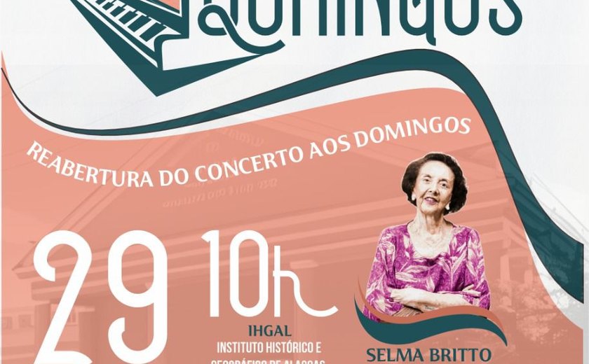 Concerto aos Domingos retorna e promete emocionar o público alagoano