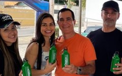 Empresário Claudemon e vereador Alisson da TIM na campanha