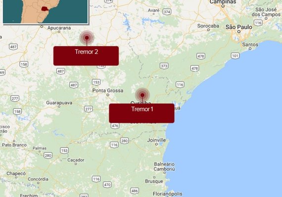 Tremores de terra atingem cidades do Paraná