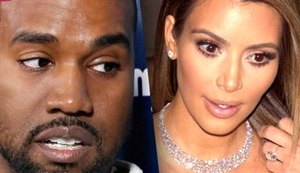 Kanye não vai a festa em protesto a fotos de Kim Kardashian sem retoque