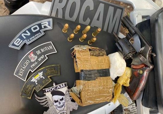 Polícia Militar apreende drogas, arma e animais silvestres