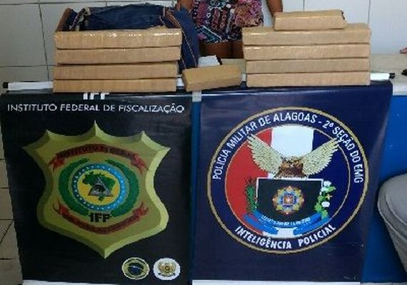 2ª Seção, Radiopatrulha e IFF apreendem cerca de 9 Kg de maconha