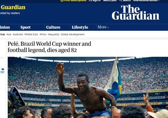 'Lenda do futebol': imprensa internacional repercute a morte de Pelé
