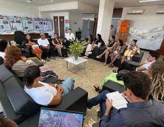 Roda de conversa sobre ações de reparação coletiva reúne Povos da Lagoa e participantes da Incubadora Digital