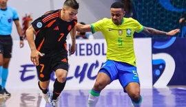 Seleção brasileira masculina de futsal empata com Colômbia em estreia difícil