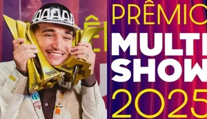 Cantor João Gomes domina o Prêmio Multishow 2025