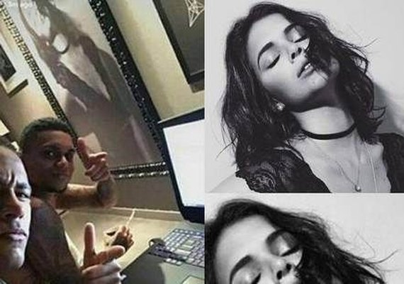 Olha o flagra! Quadro de Bruna Marquezine chama atenção na sala de Neymar Jr.