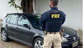PRF e PM, em ação conjunta, recuperam carro roubado na Gruta de Lourdes em Maceió
