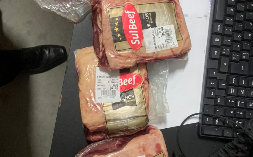 Polícia Civil prende espanhol por furto de carne em supermercado