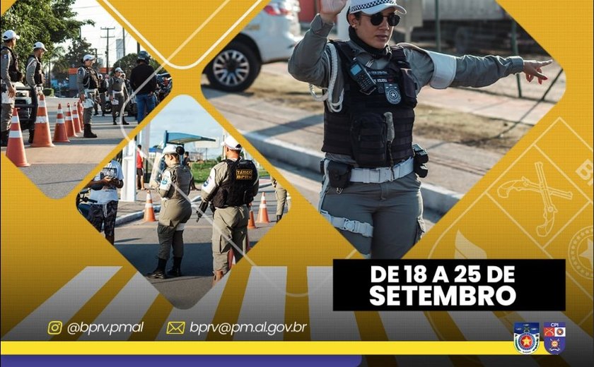 Polícia Militar realiza exposição da Semana Nacional de Trânsito